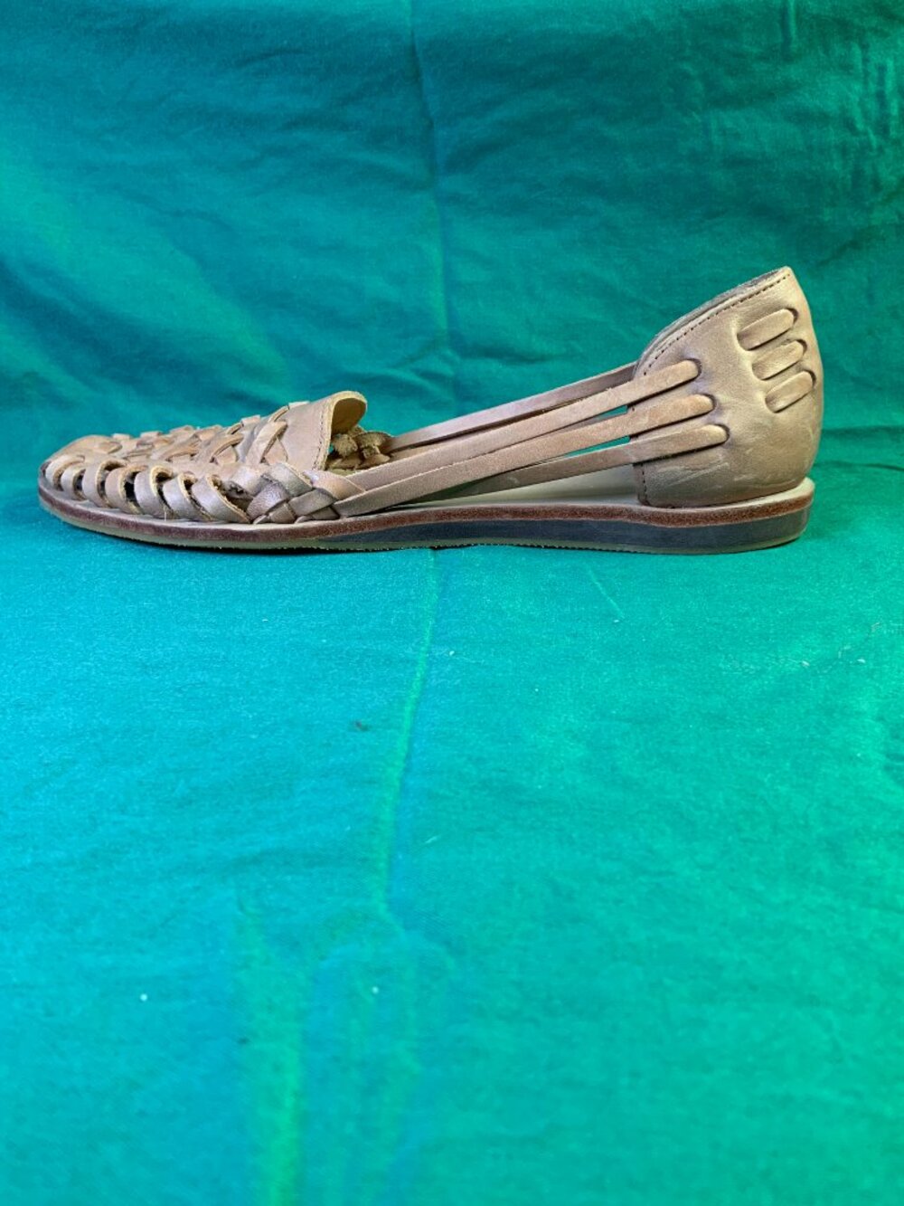 Almond Colored NISOLO Huarache Sandal Size 9 - Picture 6 of 12